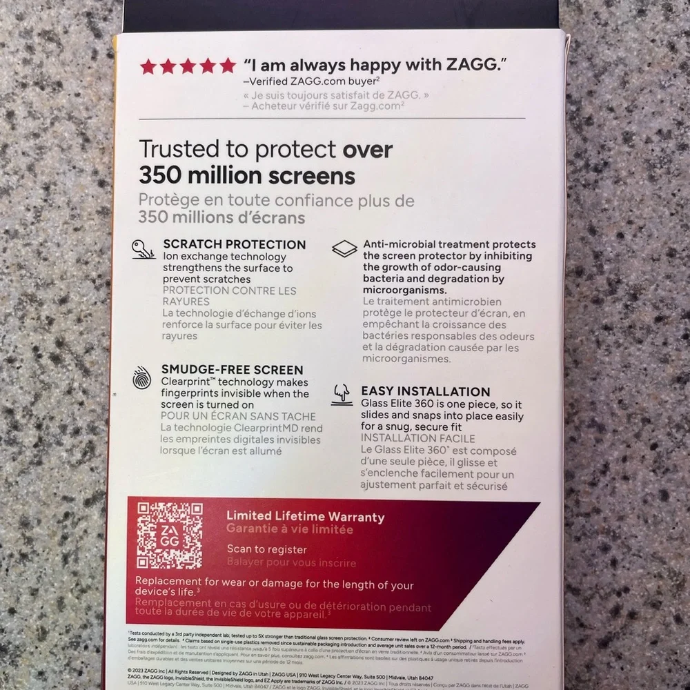 ZAGG Screen Protector with Bumper